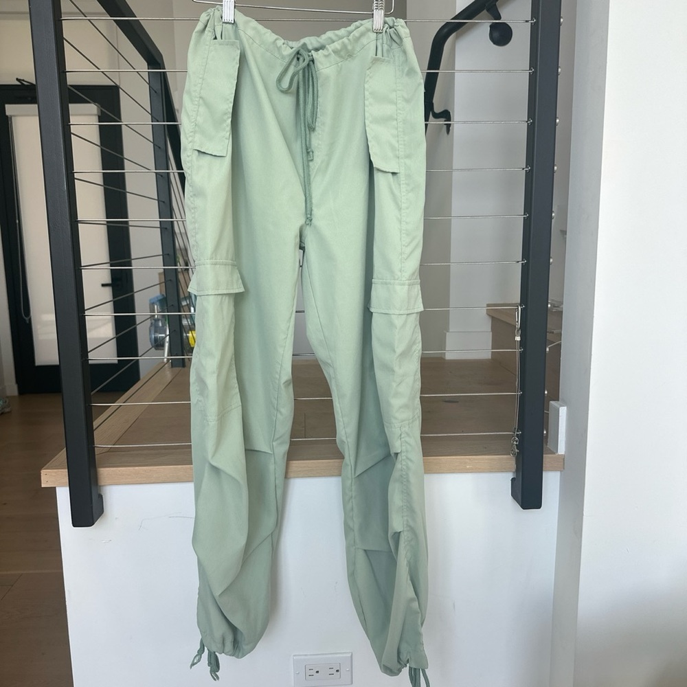 Mint green cargo pants